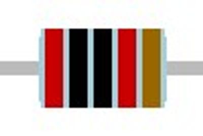 METAL FILM RESISTOR 0,6W: 20kohm METAL FILM RESISTOR 0,6W: 20kohm