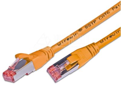 CAT6 PATCH CABLE SHIELDED S/FTP 1m orange