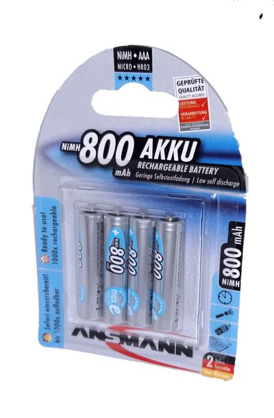 READY-TO-USE AAA-BATTERY NiMH 1,2V 800mAh 4pcs