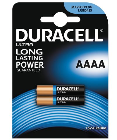 2pcs ALKALINE BATTERY 1,5V AAAA-SIZE DURACELL