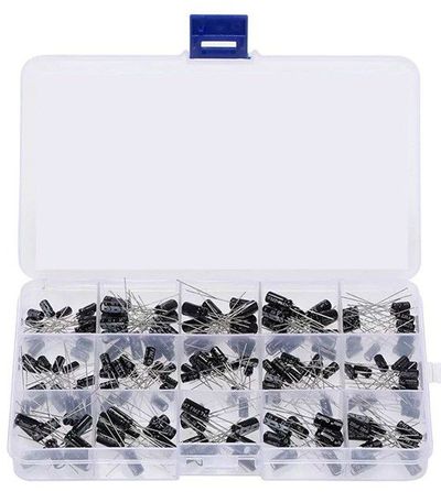 Electrolytic Capacitor Assortment, 15 Values, 200 pcs