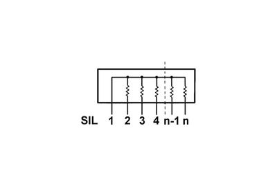 RESISTOR NETWORK SIL 8-7: 100ohm