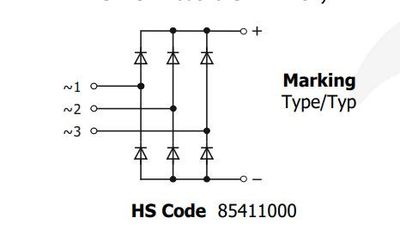 3-PHASE BRIDGE 36A 1600V