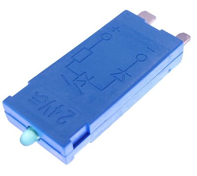 Green LED + diode module 24V for FINDER relay sockets