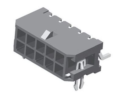 3,0mm 2pole smd male horizontal, boardlock, Flash Au