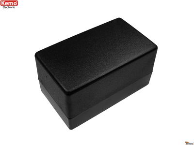 PLASTIC ENCLOSURE 120x70x65mm black