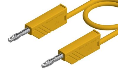 4mm TEST LEAD YELLOW 1m
