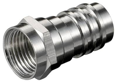 F-connector, crimpable, for Ø7,0mm cable F-connector, crimpable, for Ø7,0mm cable
