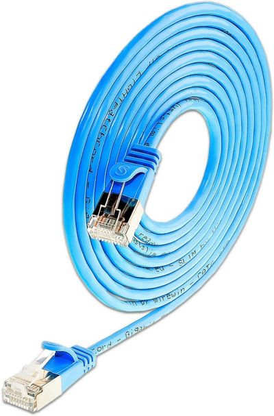 CAT6 LIGHTPATCH U/FTP 0,25m blue