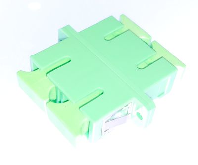 SC/APC-ADAPTER, SM Duplex, SM, green