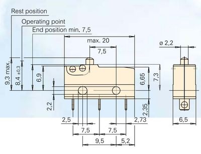 MICRO SWITCH 10A 50V