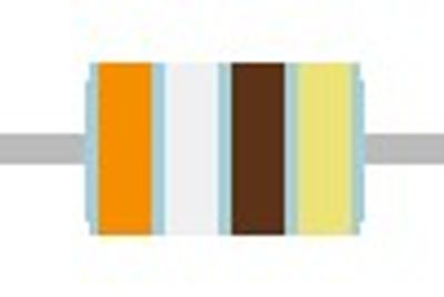 METAL OXIDE FILM RESISTOR 1W: 390ohm