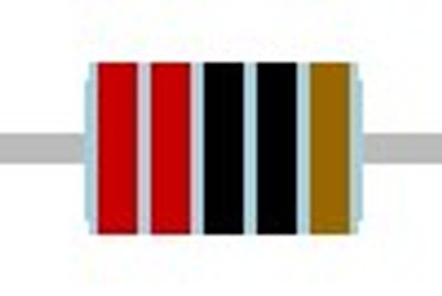 METAL FILM RESISTOR 0,6W: 220ohm