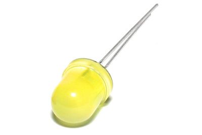 LED 8mm YELLOW 70mcd 50deg