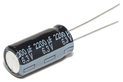 LOW ESR ELECTROLYTIC CAPACITOR 2200UF 6,3V 10x21mm