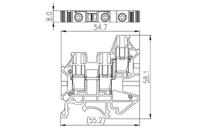 Dinkle DK6N-TN, SLFTB C3, 1kV 41A, screw, 0.5-10mm2, BG
