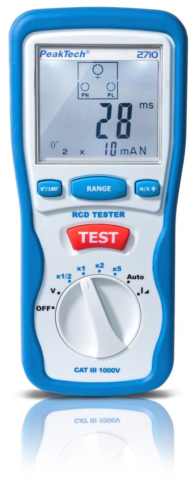 PeakTech 2710 DIGITAL RCD TESTER (RCD/FI) PeakTech 2710 DIGITAL RCD TESTER (RCD/FI)