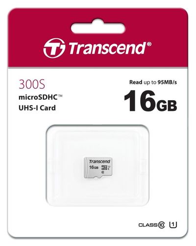Transcend 300S 16GB microSDHC MEMORY CARD