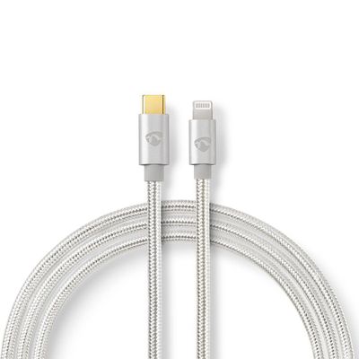 USB-C LIGHTNING CABLE 1m silver