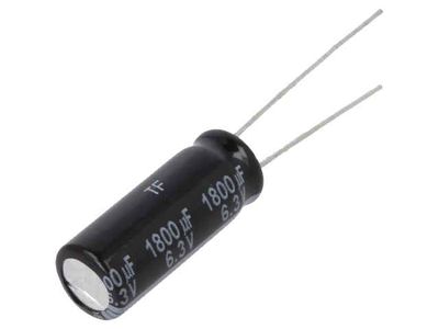 LOW ESR ELECTROLYTIC CAPACITOR 1800UF 6,3V 8x21mm LOW ESR ELECTROLYTIC CAPACITOR 1800UF 6,3V 8x21mm