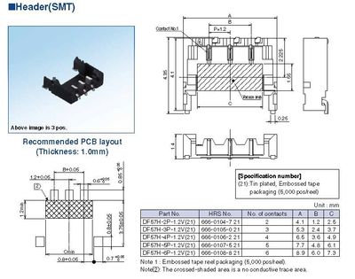 Swing Lock 2pin male smd Sn Swing Lock 2pin male smd Sn