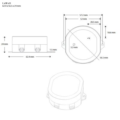 LED DRIVER CC 280mA 10W 30-42V IP20 round