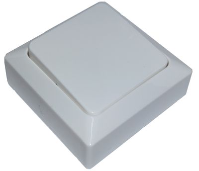 LIGHT SWITCH 1/6 WHITE SURFACE-MOUNTABLE