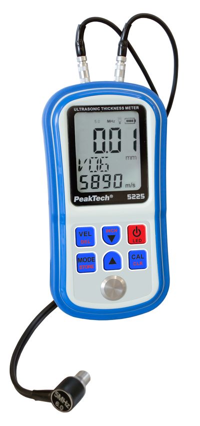PeakTech 5225 ULTRASONIC COATING & MATERIAL THICKNESS METER