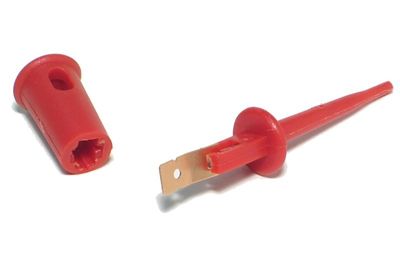 TEST CLIP PINCER SMALL RED