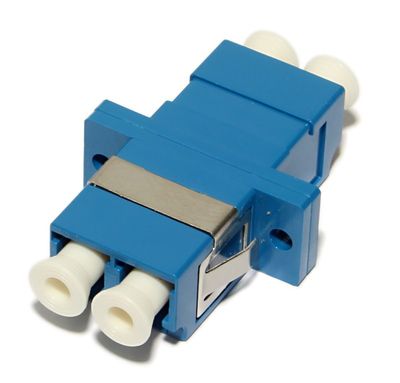 LC/UPC-ADAPTER, SM duplex, blue