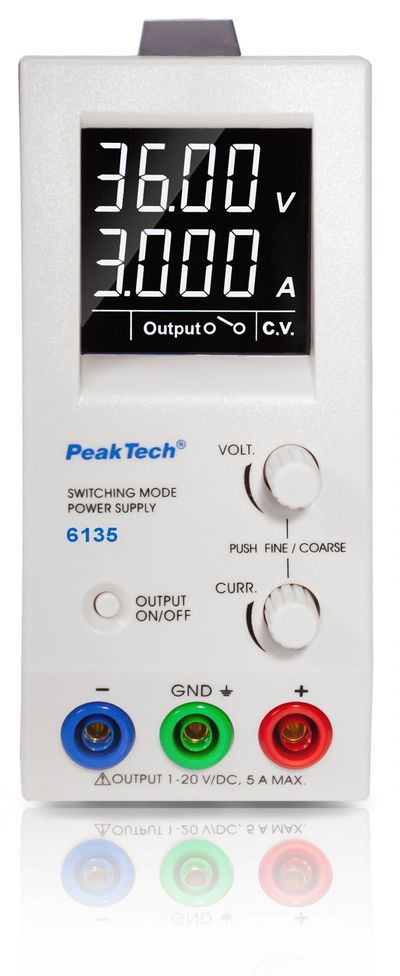 PeakTech 6135 POWER SUPPLY 1CH 1-36VDC 3A PeakTech 6135 POWER SUPPLY 1CH 1-36VDC 3A