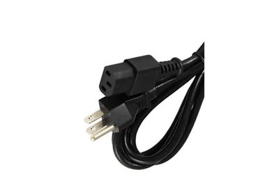 POWER CORD IEC C13 / (US) NEMA 5-15P BLACK 1,8m