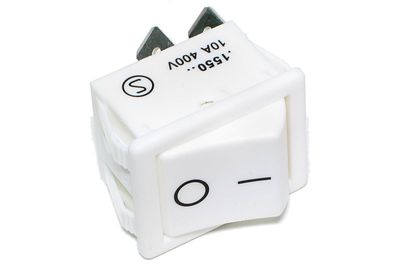 ROCKER SWITCH 2-POLE ON/OFF 16A 250VAC WHITE ROCKER SWITCH 2-POLE ON/OFF 16A 250VAC WHITE
