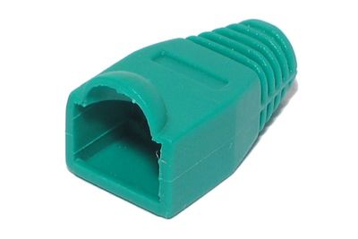 RJ45 (8P8C) CONNECTOR RUBBER BOOT GREEN RJ45 (8P8C) CONNECTOR RUBBER BOOT GREEN
