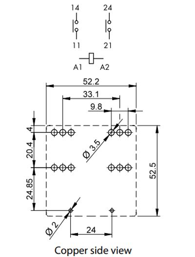 HIGH POWER RELAY 2NO 100A 12V DC