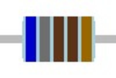 METAL FILM RESISTOR 0,6W: 6,81kohm