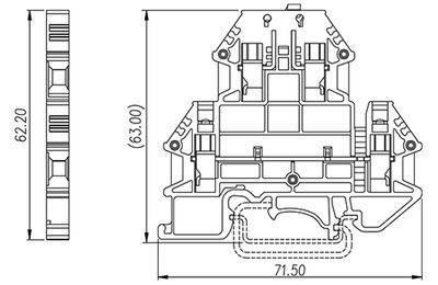 Dinkle DKK4N-TG, DTB, screw, 0.34-6mm2, BG