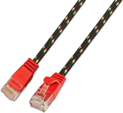 CAT6 FLAT NETWORK CABLE U/UTP TOUGH 0,25m red CAT6 FLAT NETWORK CABLE U/UTP TOUGH 0,25m red