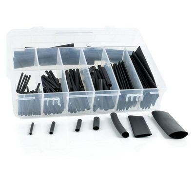 HEAT SHRINK TUBE SET 127pcs 2:1 BLACK