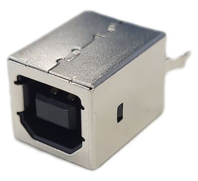 USB-B vertical white Au Flash