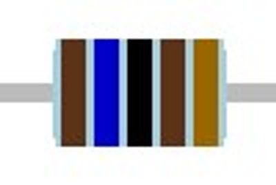 METAL FILM RESISTOR 0,6W: 1,6kohm