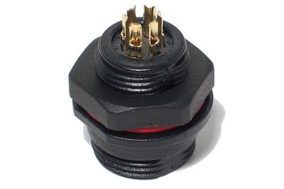 PANEL MOUNT SOCKET FEMALE 6-PIN IP68