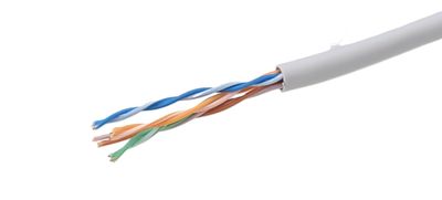 SOLID TWISTED PAIR CABLE CAT5e UTP 4X2 AWG24