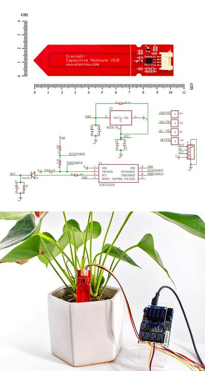 Crowtail Capacitive Moisture V2.0