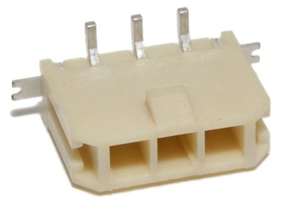 3,0mm 1x3pole smd male vertical smd tabs White Sn 3,0mm 1x3pole smd male vertical smd tabs White Sn