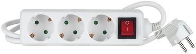 3-WAY EXTENSION CORD W/SWITCH 5m