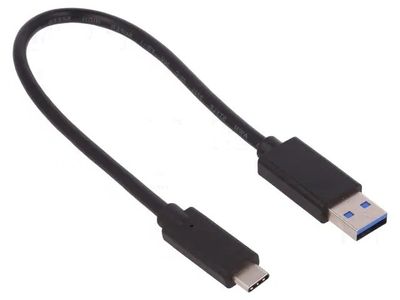 USB-3.0 CABLE A-MALE / C MALE 0,25m