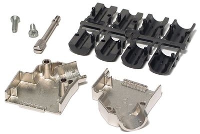 D9 CONNECTOR ENCLOSURE 45deg ANGLE METAL