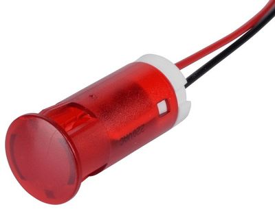 MERKKIVALO LED 10mm 230VAC PUNAINEN JOHDOILLA MERKKIVALO LED 10mm 230VAC PUNAINEN JOHDOILLA