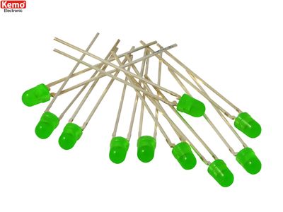LED Ø3mm green, approx. 10 pieces